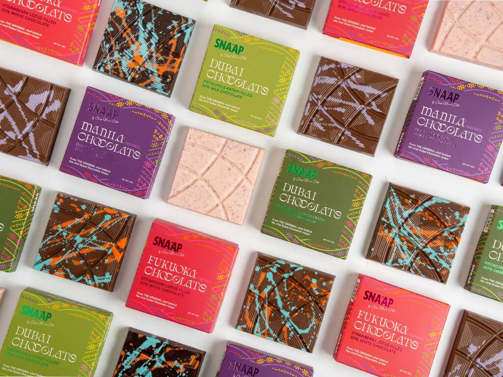 Kunafa chocolate Dubai by Chef Nouel – artisan chocolate squares with pistachio and kunafa fusion