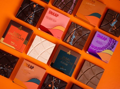 Snaap Chocolate souvenir gift box from Dubai